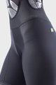 ALÉ Cyklistické nohavice krátke s trakmi - PRR STRADA LADY - čierna/tyrkysová