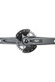 SRAM kľuky s prevodníkom - GX EAGLE Q174 CL55 DUB MTB WIDE 175mm - šedá