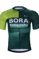 BONAVELO Cyklistický krátky dres a krátke nohavice - BORA 2024 - červená/čierna/zelená