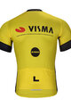 BONAVELO Cyklistický dres s krátkym rukávom - VISMA 2024 - žltá/čierna