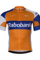 BONAVELO Cyklistický dres s krátkym rukávom - RABOBANK - oranžová/modrá