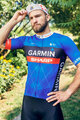 BONAVELO Cyklistický dres s krátkym rukávom - GARMIN SHARP - modrá/čierna