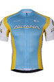 BONAVELO Cyklistický dres s krátkym rukávom - ASTANA - žltá/tyrkysová