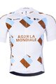 BONAVELO Cyklistický dres s krátkym rukávom - AG2R LA MONDIALE - biela/modrá