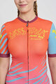 RIVANELLE BY HOLOKOLO Cyklistický dres s krátkym rukávom - LESS TALK - červená/viacfarebná