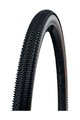 SCHWALBE plášť - G-ONE R (45-622) 28x1.70 700x45C RACE - béžová/čierna