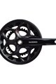 SHIMANO kľuky s prevodníkom - TOURNEY A070 170mm 50/34 - čierna