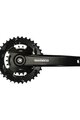 SHIMANO kľuky s prevodníkom - ALTUS MT101 75mm 36/22 - čierna