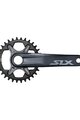 SHIMANO kľuky - SLX M71001 170mm - šedá