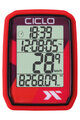 CICLOSPORT tachometer - PROTOS 105 - červená