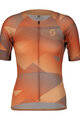 SCOTT Cyklistický dres s krátkym rukávom - RC PREMIUM CLIMBER - oranžová