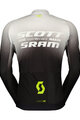 SCOTT Cyklistický dres s dlhým rukávom letný - SCOTT-SRAM PRO - čierna/biela