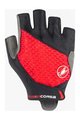 CASTELLI Cyklistické rukavice krátkoprsté - ROSSO CORSA 2 W - červená