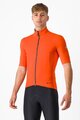 CASTELLI Cyklistický dres s krátkym rukávom - PERFETTO ROS 2 WIND - oranžová