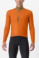 CASTELLI Cyklistický dres s dlhým rukávom zimný - ENTRATA THERMAL - oranžová