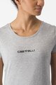 CASTELLI Cyklistické tričko s krátkym rukávom - CLASSICO W - šedá