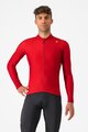 CASTELLI Cyklistický dres s dlhým rukávom zimný - ESPRESSO THERMAL - červená