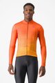 CASTELLI Cyklistický dres s dlhým rukávom zimný - UNLIMITED THERMAL - oranžová