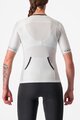 CASTELLI Cyklistický dres s krátkym rukávom - FREE SPEED 2W RACE - biela/čierna
