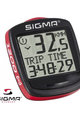 SIGMA SPORT tachometer - BC 1200 - červená/čierna
