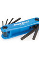 PARK TOOL sada kľúčov - SET ALLEN WRENCHES PT-AWS-10C - modrá