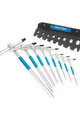 PARK TOOL sada kľúčov - SET T-ALLEN WRENCHES PT-THH-1 - modrá/strieborná