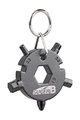 SUPER B prívesok na kľúče - KEYCHAIN TB-FD08 - šedá