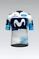 GOBIK Cyklistický dres s krátkym rukávom - ODYSSEY MOVISTAR TEAM 2025 - biela/modrá/svetlo modrá