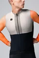 GOBIK Cyklistický dres s dlhým rukávom zimný - HYDER BLEND - oranžová/ivory/čierna