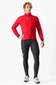 CASTELLI Cyklistická vetruodolná bunda - FLY THERMAL - červená