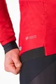 CASTELLI Cyklistická vetruodolná bunda - FLY THERMAL - červená