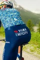 AGU Cyklistické nohavice krátke s trakmi - TDF 2024 TEAM VISMA | LEASE A BIKE - modrá