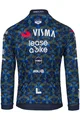AGU Cyklistický dres s dlhým rukávom letný - TDF 2024 TEAM VISMA | LEASE A BIKE - modrá/žltá