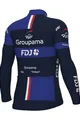 ALÉ Cyklistický dres s dlhým rukávom zimný - GROUPAMA FDJ 2024 - modrá