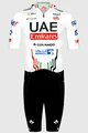 PISSEI Cyklistická kombinéza - UAE TEAM EMIRATES 2024 - biela/čierna