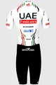 PISSEI Cyklistická kombinéza - UAE TEAM EMIRATES 2024 - biela/čierna