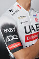 PISSEI Cyklistický dres s krátkym rukávom - UAE TEAM EMIRATES 2025 REPLICA - biela/čierna