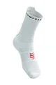 COMPRESSPORT Cyklistické ponožky klasické - PRO RACING V4.0 RUN - biela/čierna