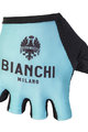 BIANCHI MILANO Cyklistické rukavice krátkoprsté - DIVOR - svetlo modrá/čierna