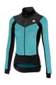 CASTELLI Cyklistický dres s dlhým rukávom zimný - SFIDA LADY WINTER - svetlo modrá/čierna