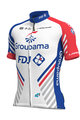 ALÉ Cyklistický dres s krátkym rukávom - GROUPAMA FDJ 2019 - biela/modrá/červená