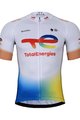BONAVELO Cyklistický krátky dres a krátke nohavice - TOTAL ENERGIES 2024 - modrá/biela/žltá/čierna