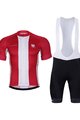BONAVELO Cyklistický krátky dres a krátke nohavice - POLAND II. - červená/čierna/biela