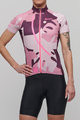 SANTINI Cyklistický dres s krátkym rukávom - GIADA MAUI LADY - viacfarebná/ružová