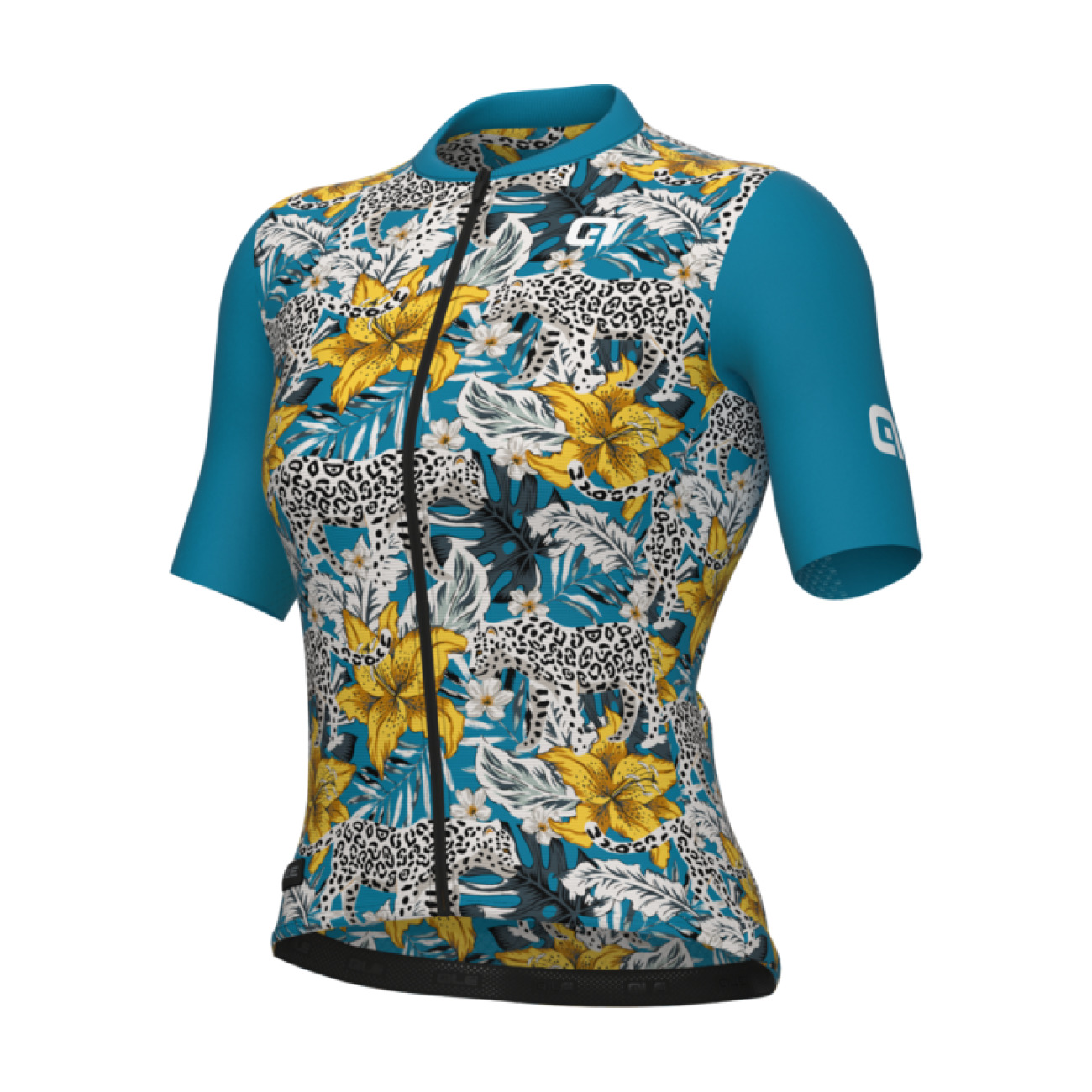 
                ALÉ Cyklistický dres s krátkym rukávom - HIBISCUS PR-E - modrá
            
