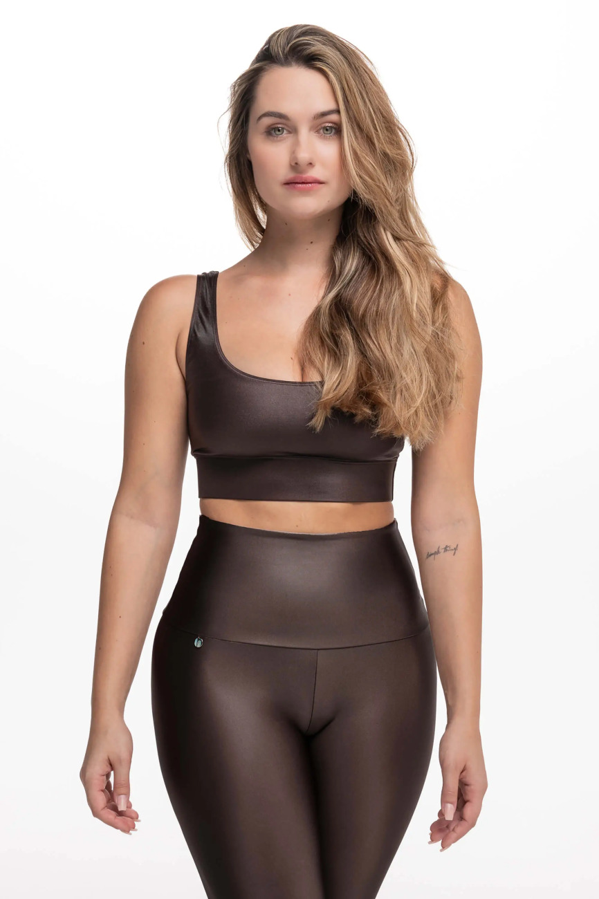 
                ATHLEEYA Podprsenka - ALLURE SHINE - hnedá XS
            