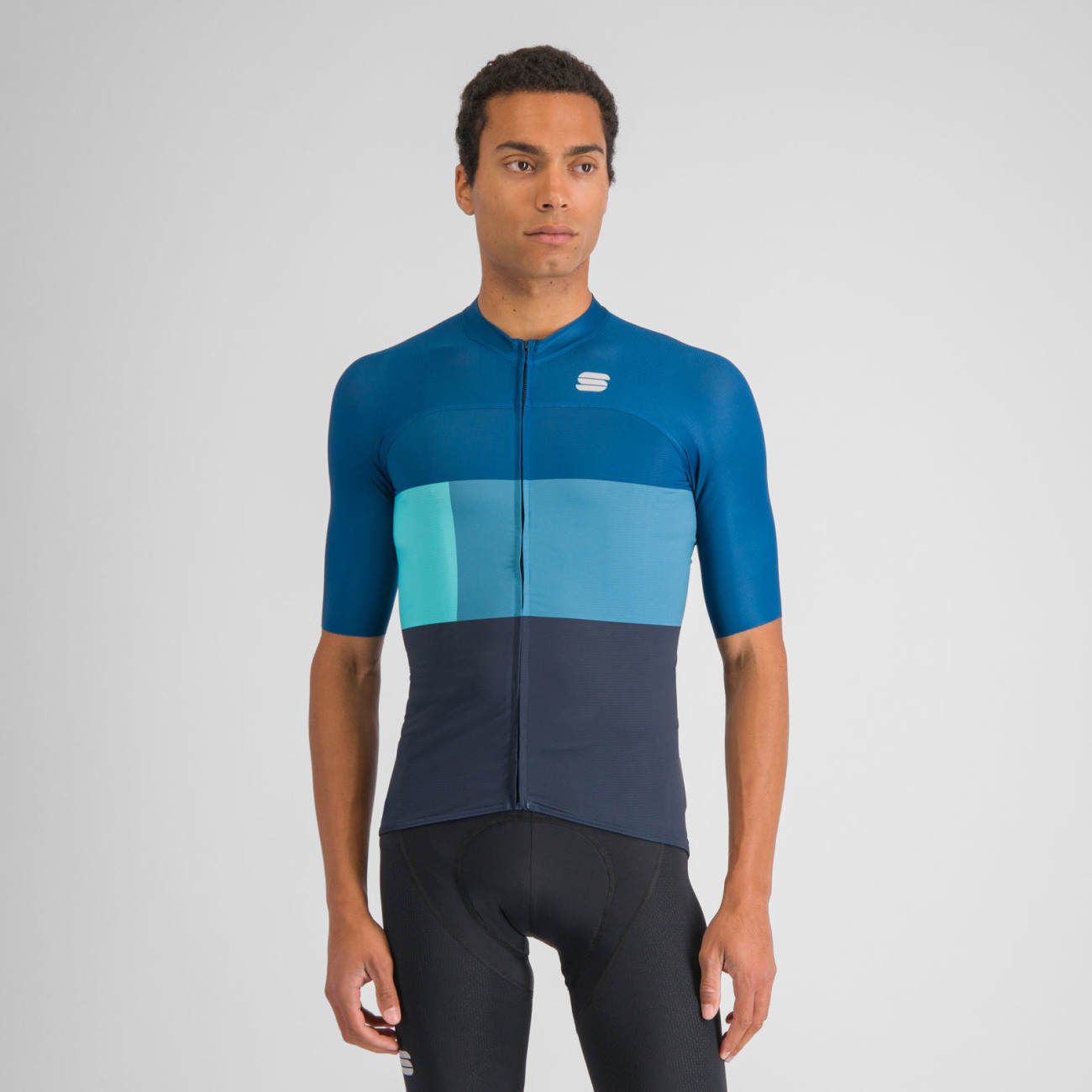 
                SPORTFUL Cyklistický dres s krátkym rukávom - SNAP - modrá
            