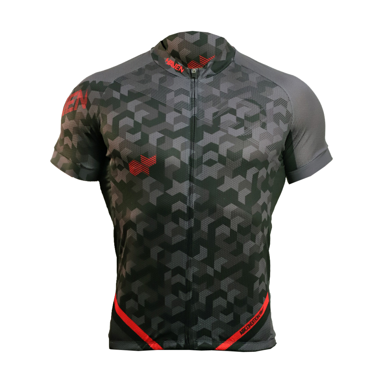 
                HAVEN Cyklistický dres s krátkym rukávom - SINGLETRAIL - červená/čierna L
            