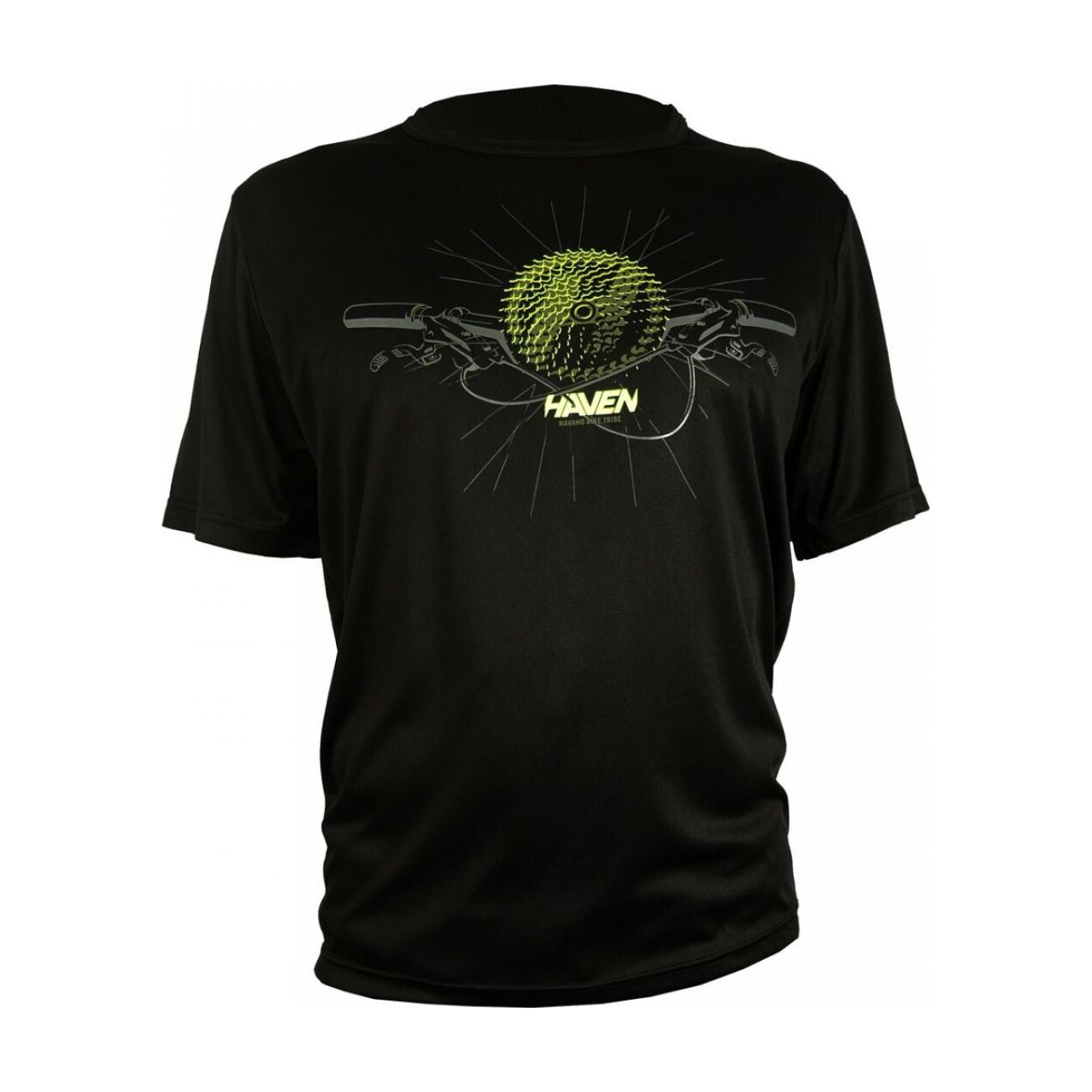 
                HAVEN Cyklistický dres s krátkym rukávom - NAVAHO II SHORT - čierna/zelená
            