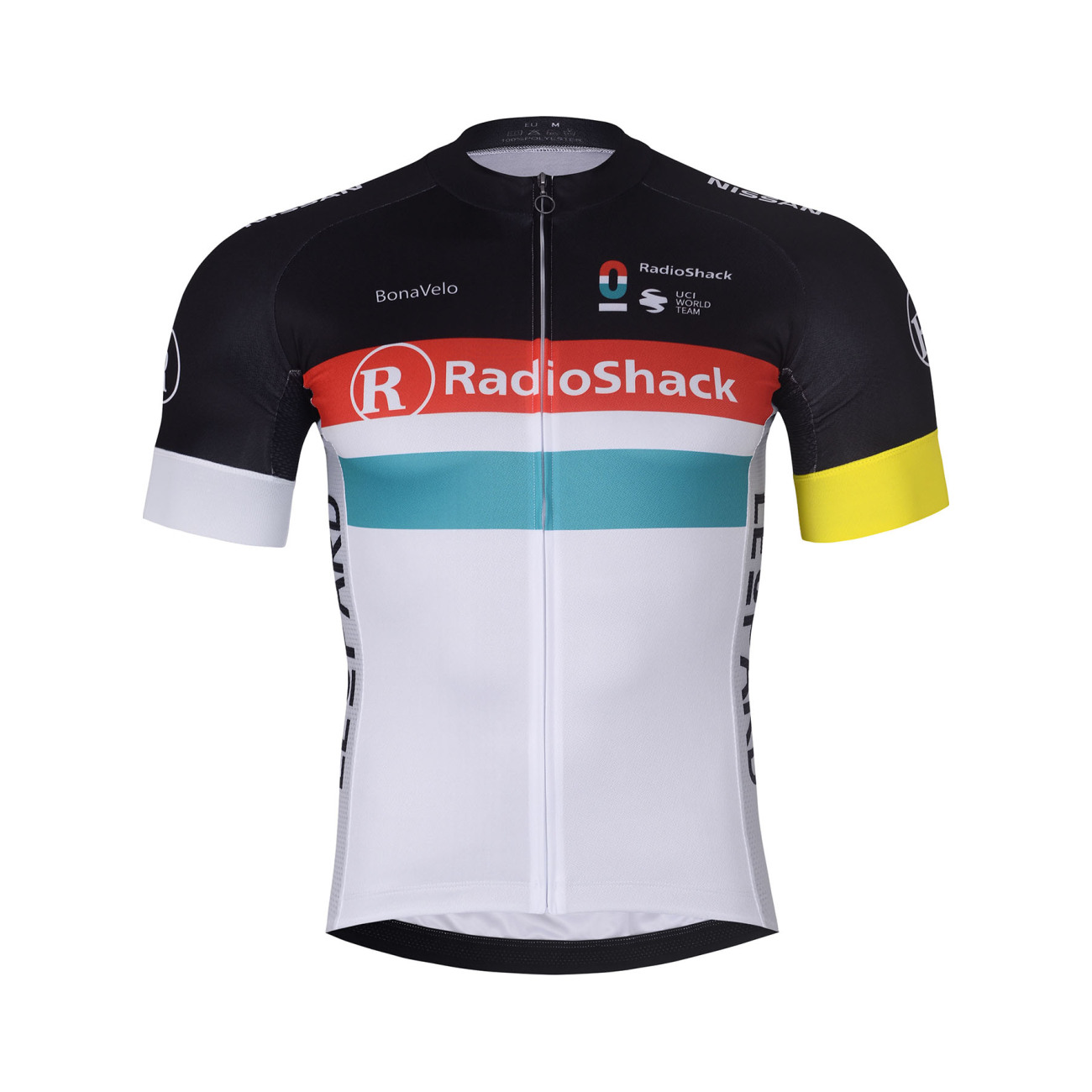 
                BONAVELO Cyklistický dres s krátkym rukávom - RADIOSHACK – NISSAN - modrá/biela 5XL
            